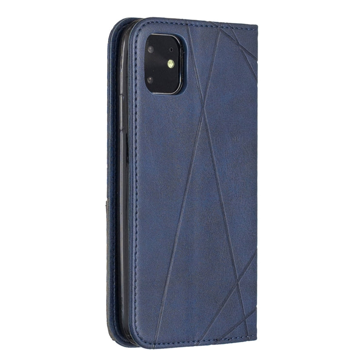 For iPhone 11 Rhombus Texture Horizontal Flip Magnetic Leather Case with Holder & Card Slots & Wallet