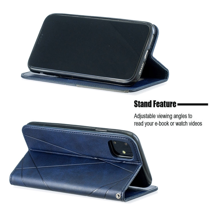 For iPhone 11 Rhombus Texture Horizontal Flip Magnetic Leather Case with Holder & Card Slots & Wallet