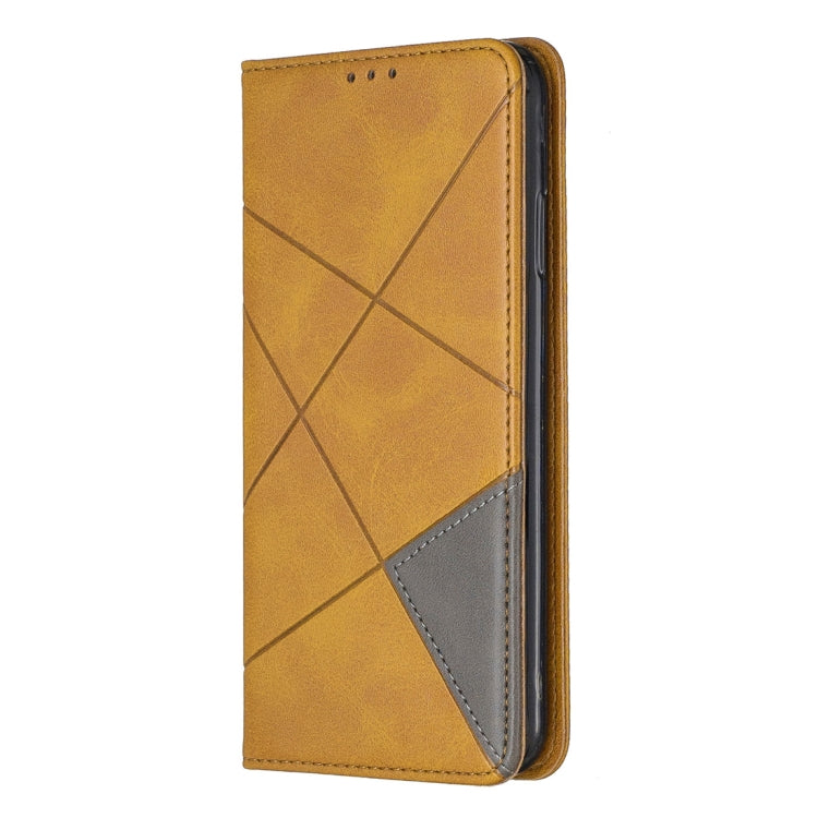 For iPhone XS Max Rhombus Texture Horizontal Flip Magnetic Leather Case with Holder & Card Slots & Wallet