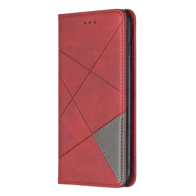Rhombus Texture Horizontal Flip Magnetic Leather Case with Holder & Card Slots & Wallet For iPhone 8 Plus & 7 Plus