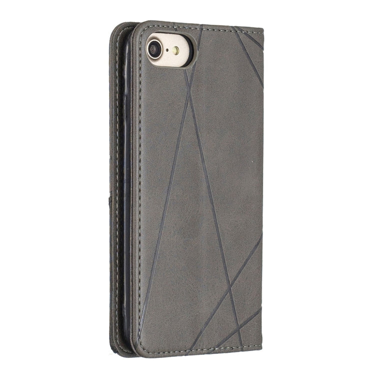 Rhombus Texture Horizontal Flip Magnetic Leather Case with Holder & Card Slots & Wallet For iPhone SE 2020 & 8 & 7