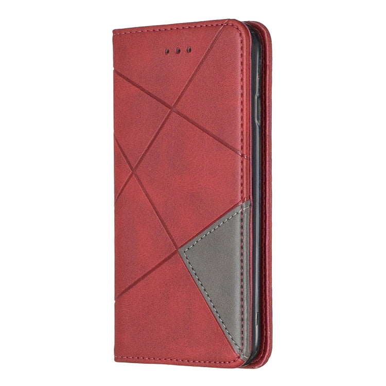 Rhombus Texture Horizontal Flip Magnetic Leather Case with Holder & Card Slots & Wallet For iPhone SE 2020 & 8 & 7