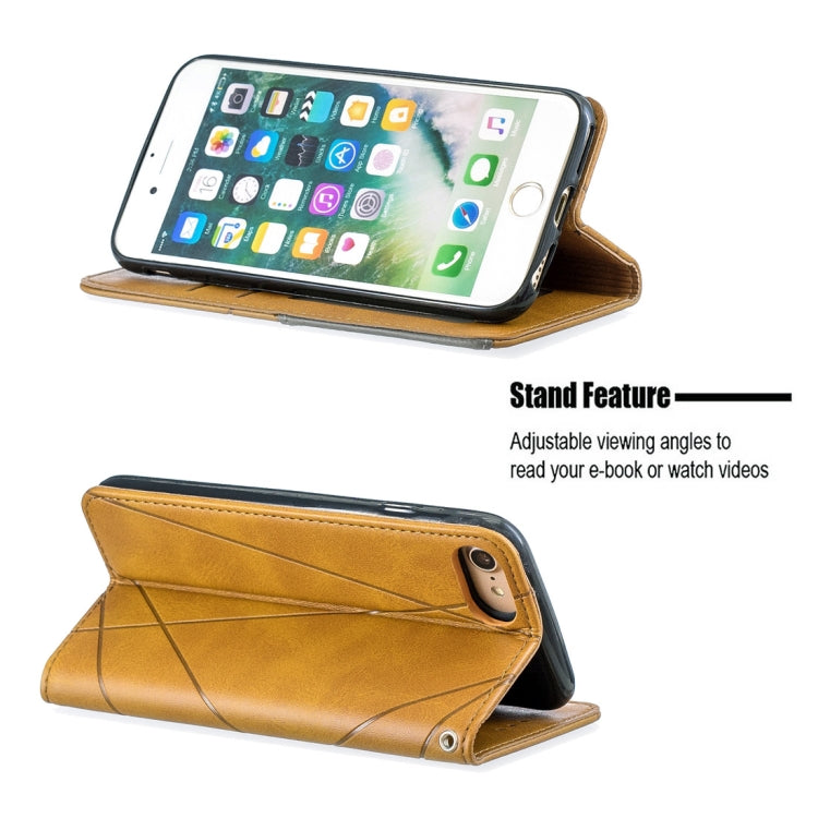 Rhombus Texture Horizontal Flip Magnetic Leather Case with Holder & Card Slots & Wallet For iPhone SE 2020 & 8 & 7