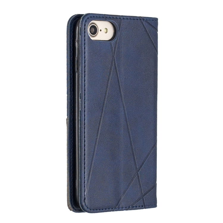 Rhombus Texture Horizontal Flip Magnetic Leather Case with Holder & Card Slots & Wallet For iPhone SE 2020 & 8 & 7