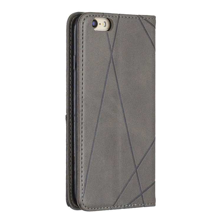Rhombus Texture Horizontal Flip Magnetic Leather Case with Holder & Card Slots & Wallet For iPhone 6 & 6s