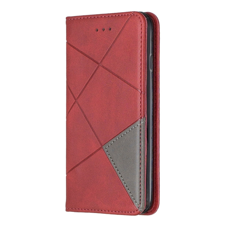 Rhombus Texture Horizontal Flip Magnetic Leather Case with Holder & Card Slots & Wallet For iPhone 6 & 6s