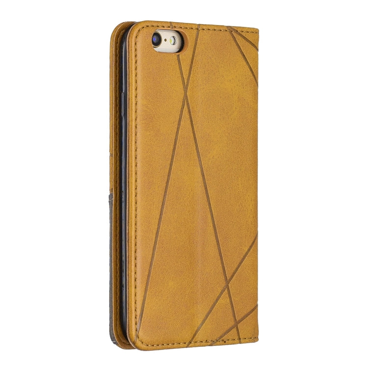 Rhombus Texture Horizontal Flip Magnetic Leather Case with Holder & Card Slots & Wallet For iPhone 6 & 6s