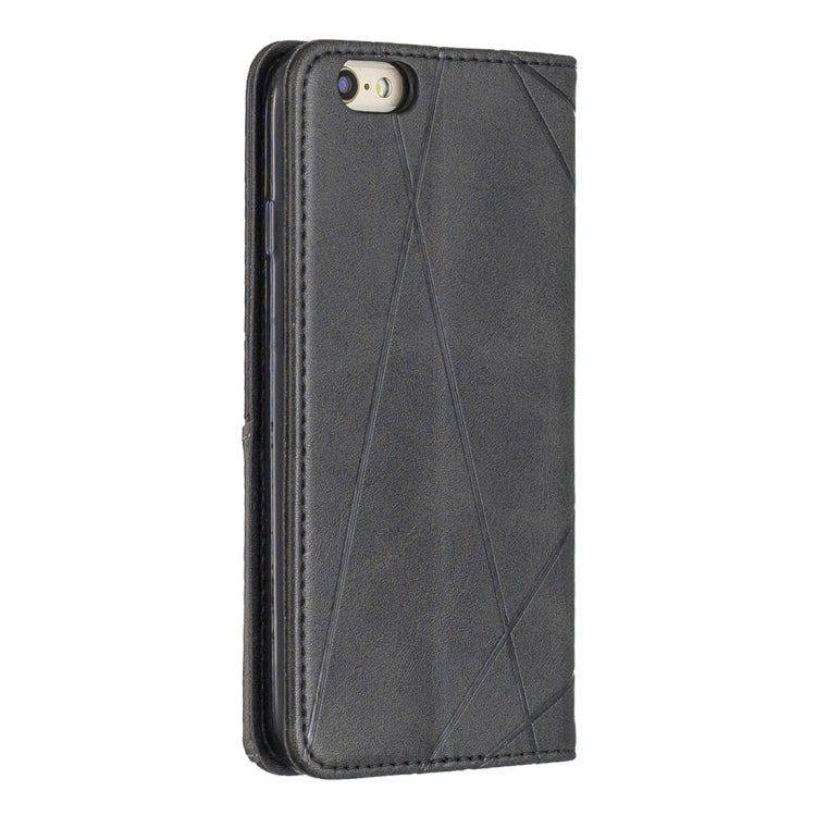 Rhombus Texture Horizontal Flip Magnetic Leather Case with Holder & Card Slots & Wallet For iPhone 6 & 6s
