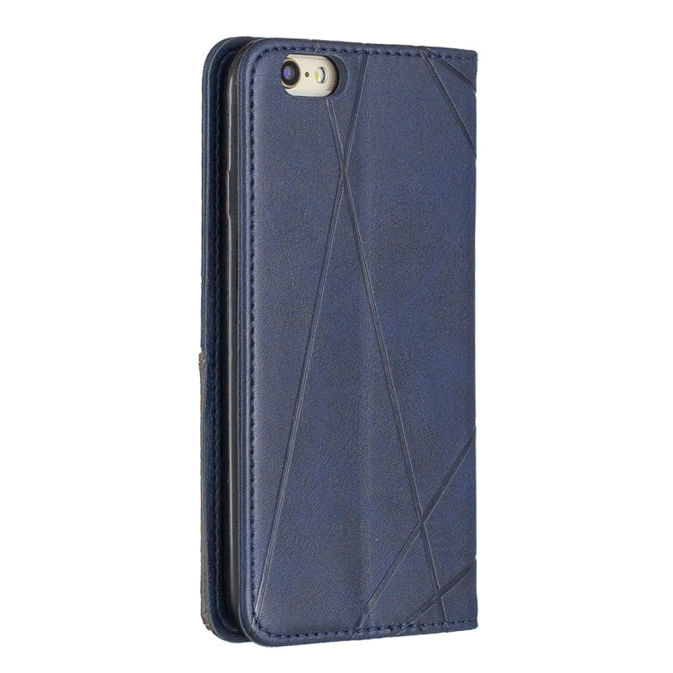 Rhombus Texture Horizontal Flip Magnetic Leather Case with Holder & Card Slots & Wallet For iPhone 6 & 6s