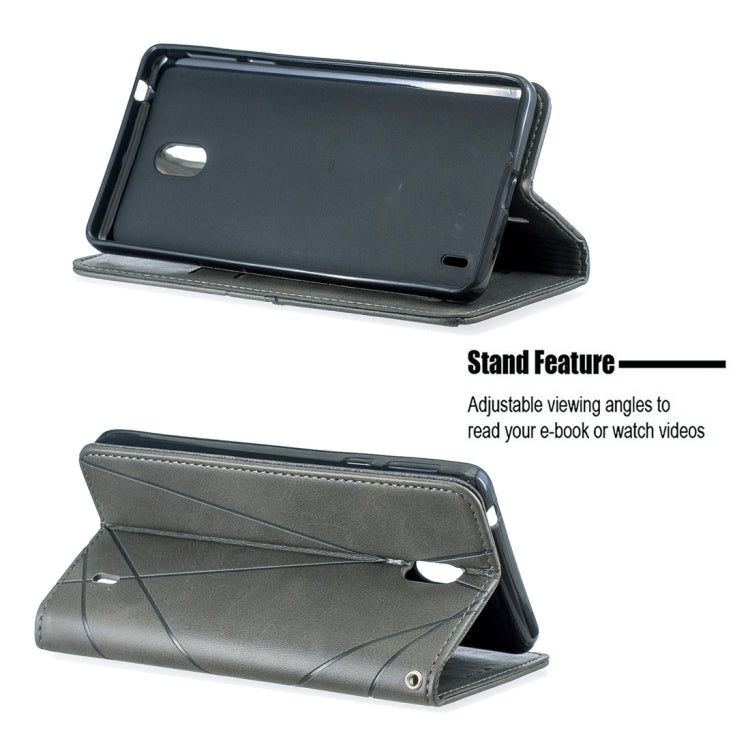 Rhombus Texture Horizontal Flip Magnetic Leather Case with Holder & Card Slots & Wallet For Nokia 1 Plus