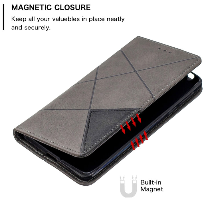 Rhombus Texture Horizontal Flip Magnetic Leather Case with Holder & Card Slots & Wallet For Nokia 1 Plus