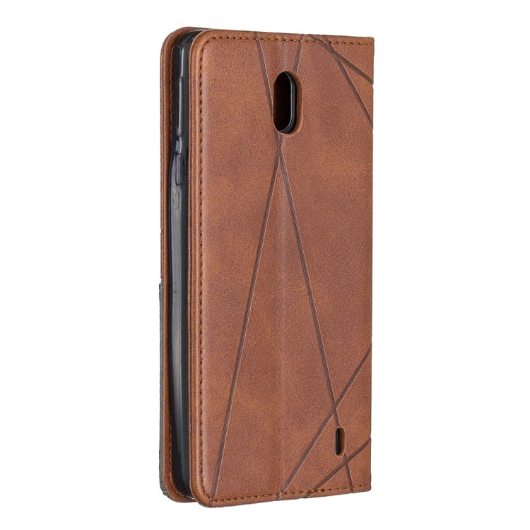 Rhombus Texture Horizontal Flip Magnetic Leather Case with Holder & Card Slots & Wallet For Nokia 1 Plus