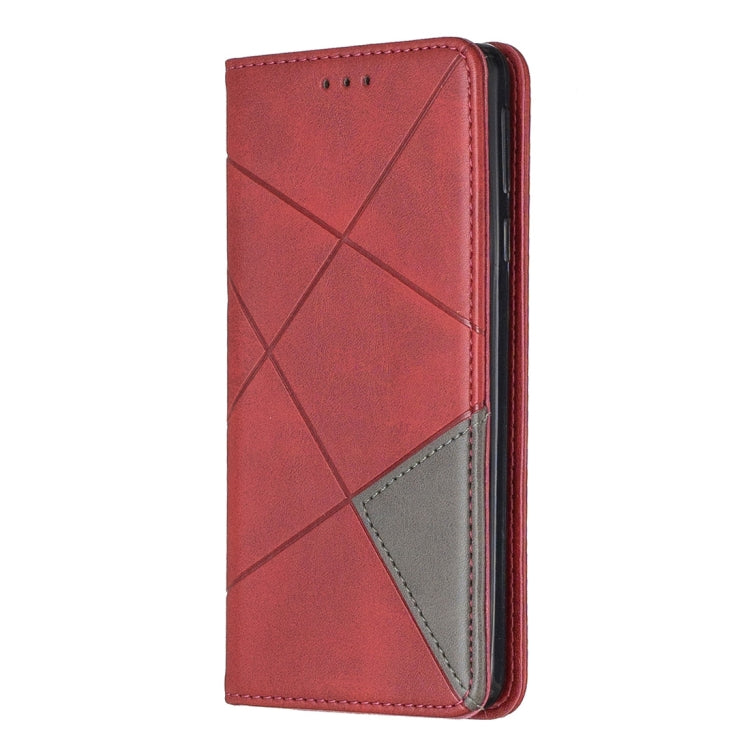 Rhombus Texture Horizontal Flip Magnetic Leather Case with Holder & Card Slots & Wallet For Nokia 1 Plus