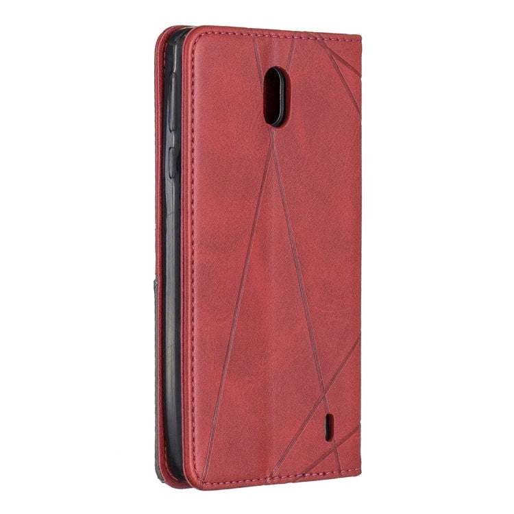 Rhombus Texture Horizontal Flip Magnetic Leather Case with Holder & Card Slots & Wallet For Nokia 1 Plus