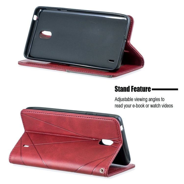 Rhombus Texture Horizontal Flip Magnetic Leather Case with Holder & Card Slots & Wallet For Nokia 1 Plus
