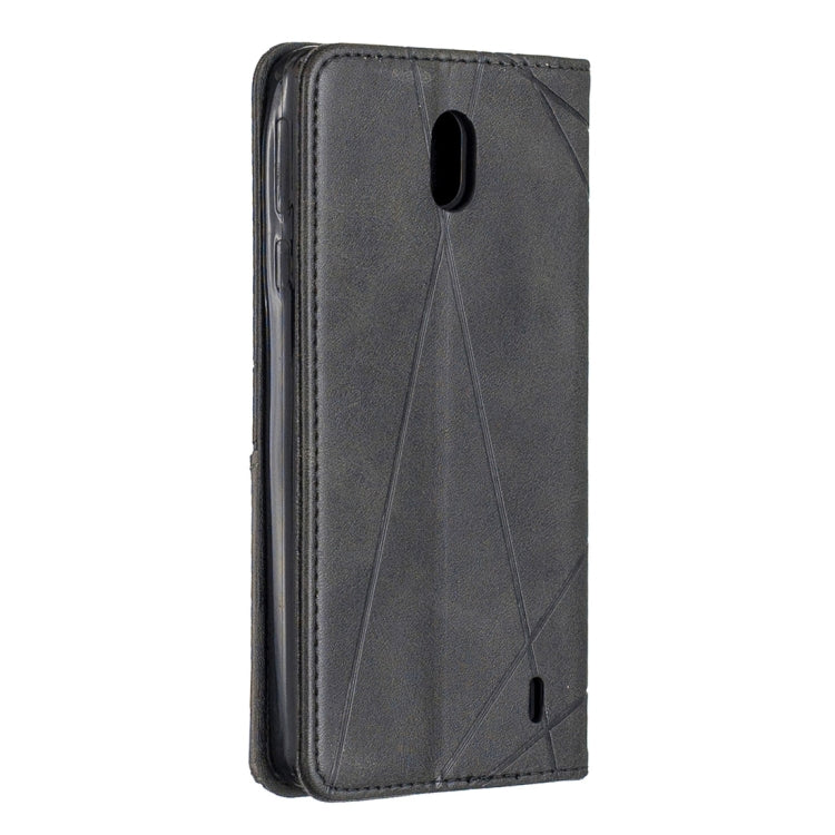 Rhombus Texture Horizontal Flip Magnetic Leather Case with Holder & Card Slots & Wallet For Nokia 1 Plus