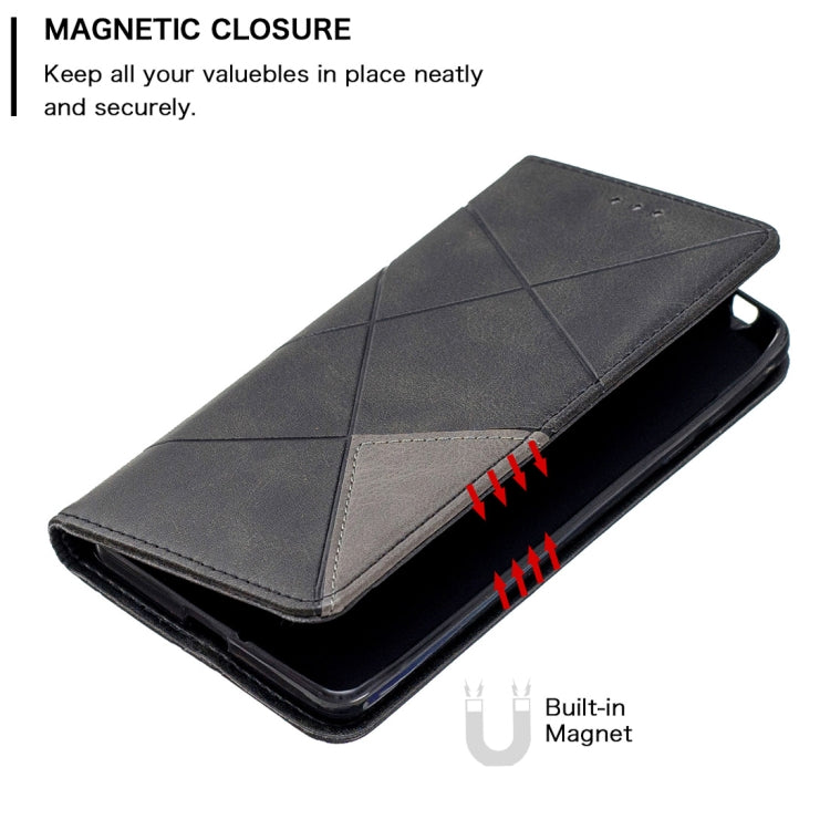 Rhombus Texture Horizontal Flip Magnetic Leather Case with Holder & Card Slots & Wallet For Nokia 1 Plus