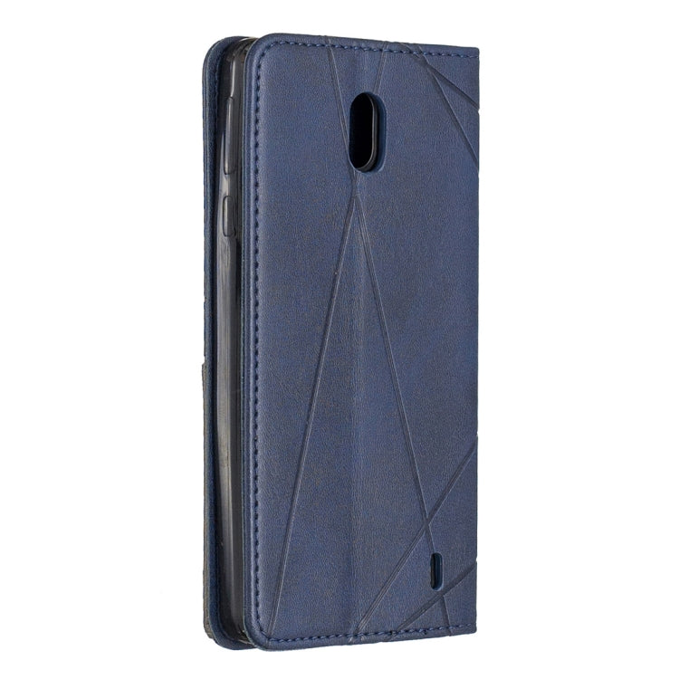Rhombus Texture Horizontal Flip Magnetic Leather Case with Holder & Card Slots & Wallet For Nokia 1 Plus
