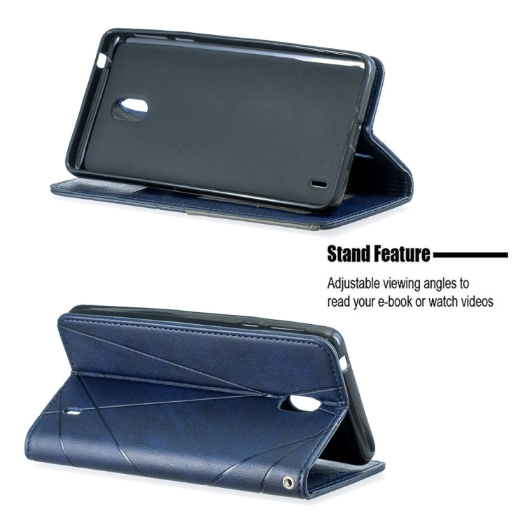 Rhombus Texture Horizontal Flip Magnetic Leather Case with Holder & Card Slots & Wallet For Nokia 1 Plus
