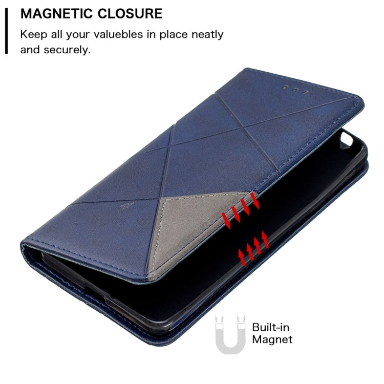 Rhombus Texture Horizontal Flip Magnetic Leather Case with Holder & Card Slots & Wallet For Nokia 1 Plus
