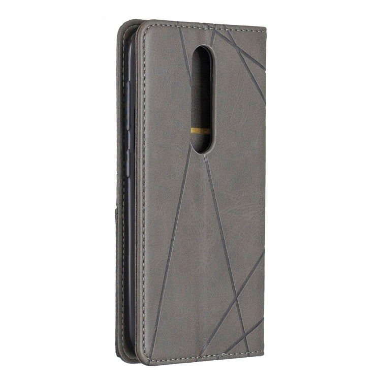 Rhombus Texture Horizontal Flip Magnetic Leather Case with Holder & Card Slots & Wallet For Nokia 4.2