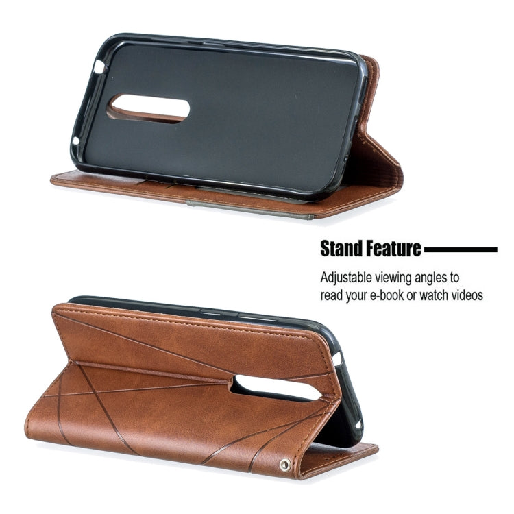 Rhombus Texture Horizontal Flip Magnetic Leather Case with Holder & Card Slots & Wallet For Nokia 4.2