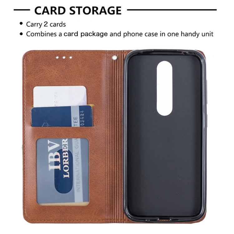 Rhombus Texture Horizontal Flip Magnetic Leather Case with Holder & Card Slots & Wallet For Nokia 4.2