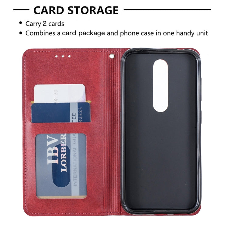Rhombus Texture Horizontal Flip Magnetic Leather Case with Holder & Card Slots & Wallet For Nokia 4.2