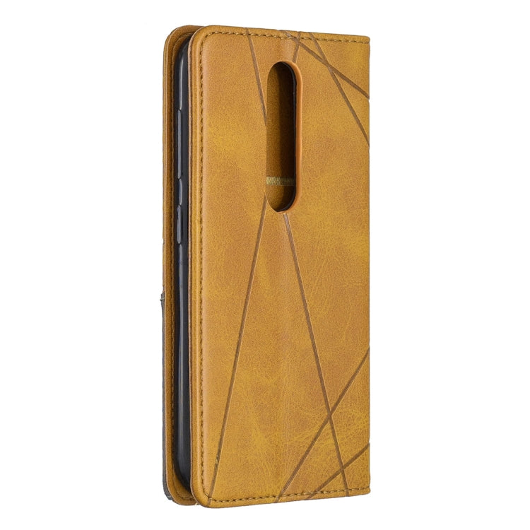 Rhombus Texture Horizontal Flip Magnetic Leather Case with Holder & Card Slots & Wallet For Nokia 4.2