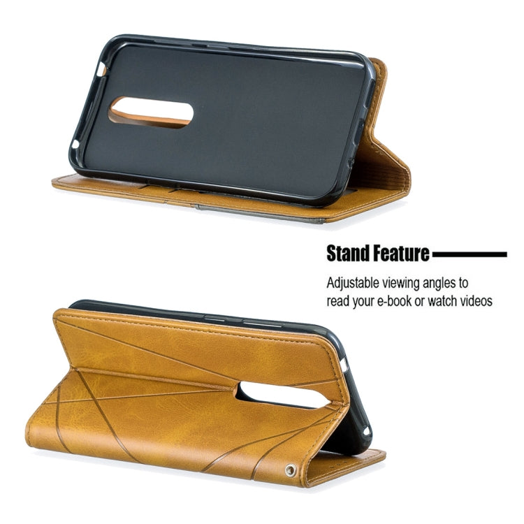 Rhombus Texture Horizontal Flip Magnetic Leather Case with Holder & Card Slots & Wallet For Nokia 4.2