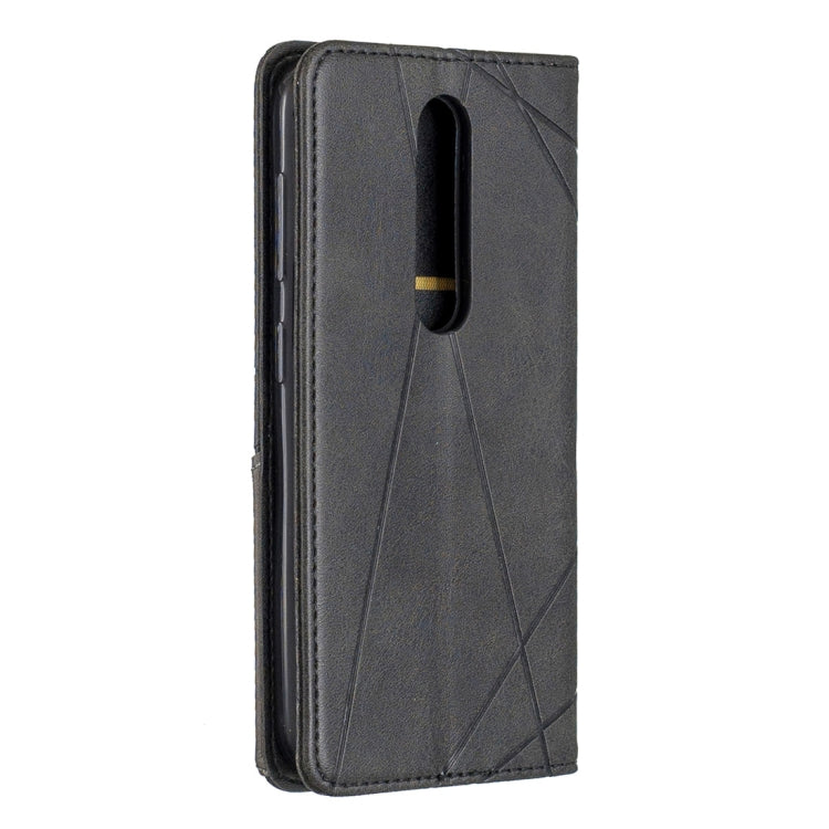 Rhombus Texture Horizontal Flip Magnetic Leather Case with Holder & Card Slots & Wallet For Nokia 4.2