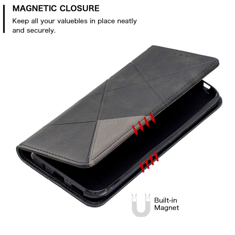 Rhombus Texture Horizontal Flip Magnetic Leather Case with Holder & Card Slots & Wallet For Nokia 4.2