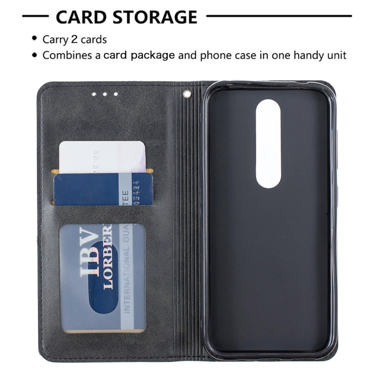 Rhombus Texture Horizontal Flip Magnetic Leather Case with Holder & Card Slots & Wallet For Nokia 4.2