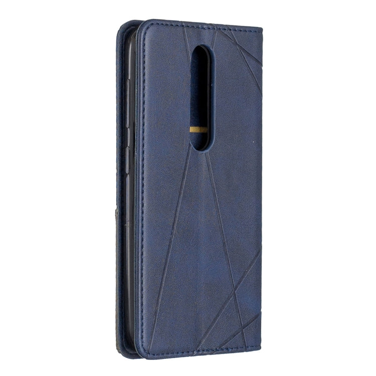 Rhombus Texture Horizontal Flip Magnetic Leather Case with Holder & Card Slots & Wallet For Nokia 4.2