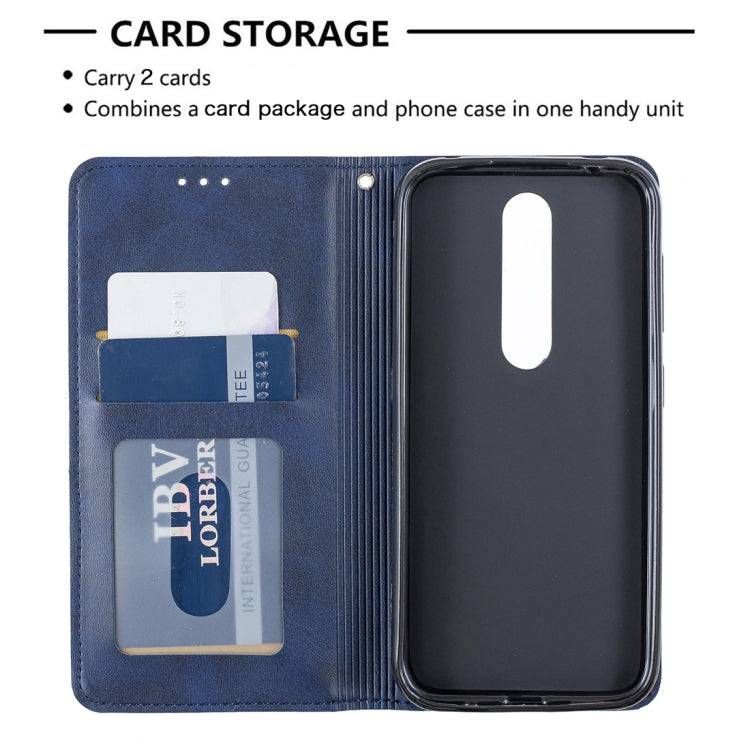 Rhombus Texture Horizontal Flip Magnetic Leather Case with Holder & Card Slots & Wallet For Nokia 4.2