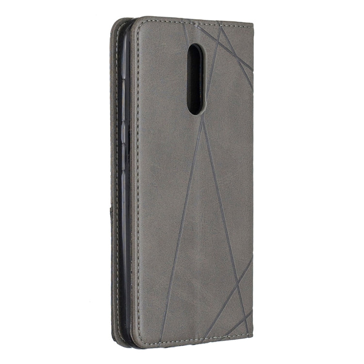 Rhombus Texture Horizontal Flip Magnetic Leather Case with Holder & Card Slots & Wallet For Nokia 3.2