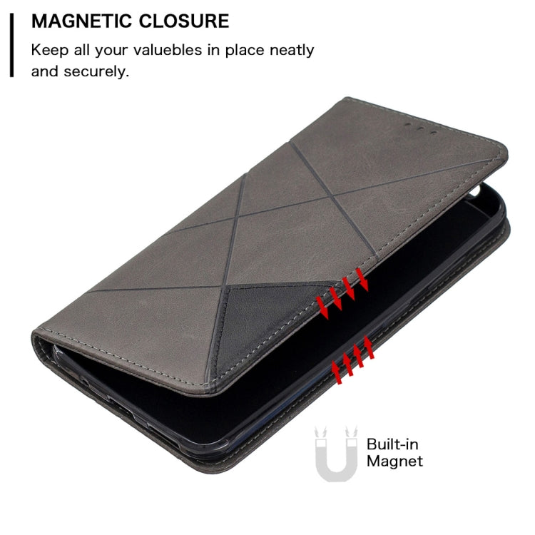 Rhombus Texture Horizontal Flip Magnetic Leather Case with Holder & Card Slots & Wallet For Nokia 3.2