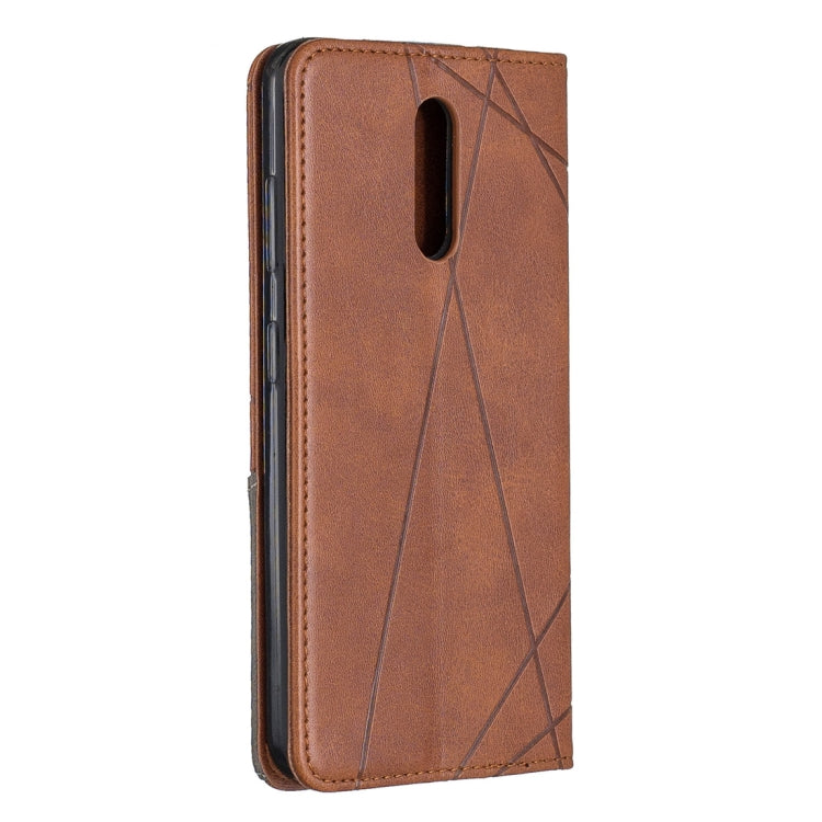 Rhombus Texture Horizontal Flip Magnetic Leather Case with Holder & Card Slots & Wallet For Nokia 3.2