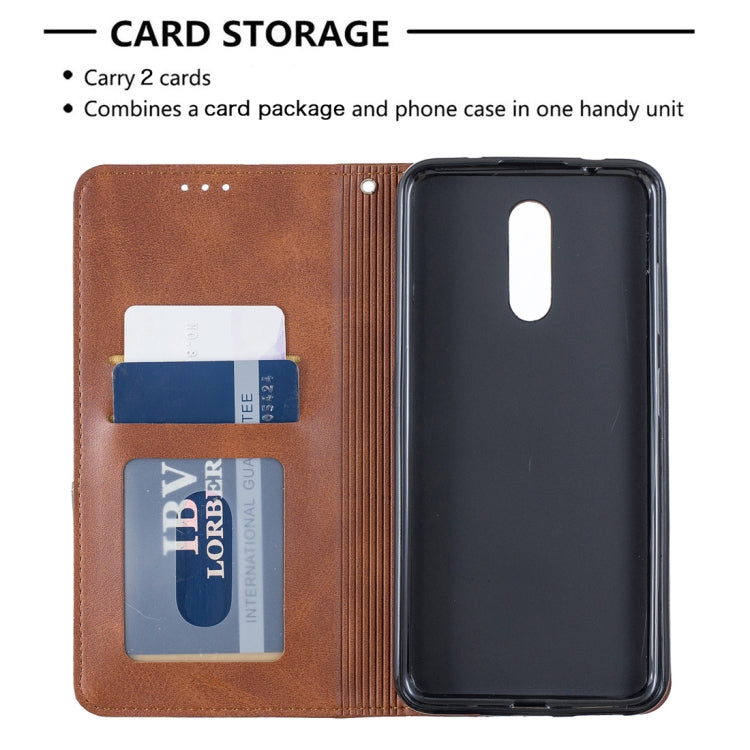 Rhombus Texture Horizontal Flip Magnetic Leather Case with Holder & Card Slots & Wallet For Nokia 3.2