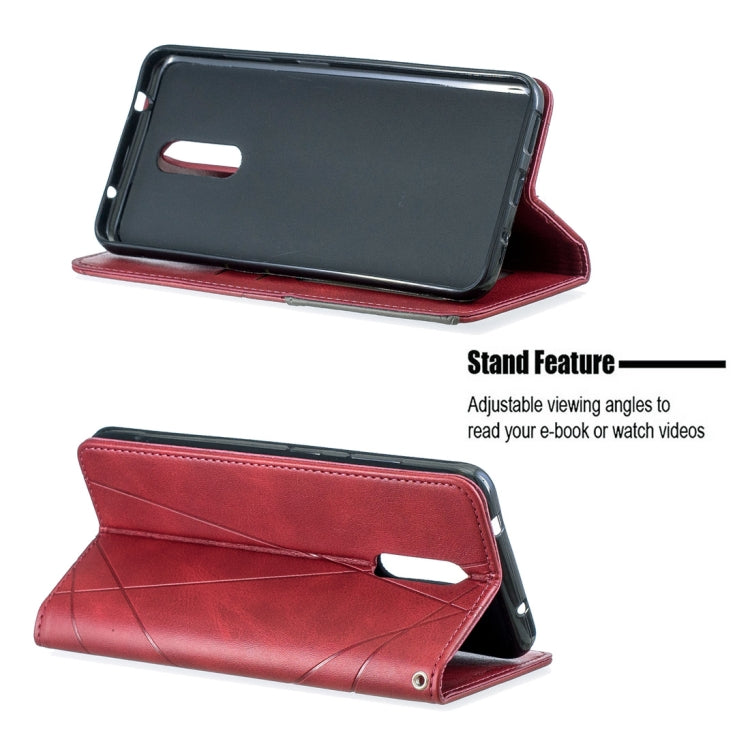 Rhombus Texture Horizontal Flip Magnetic Leather Case with Holder & Card Slots & Wallet For Nokia 3.2