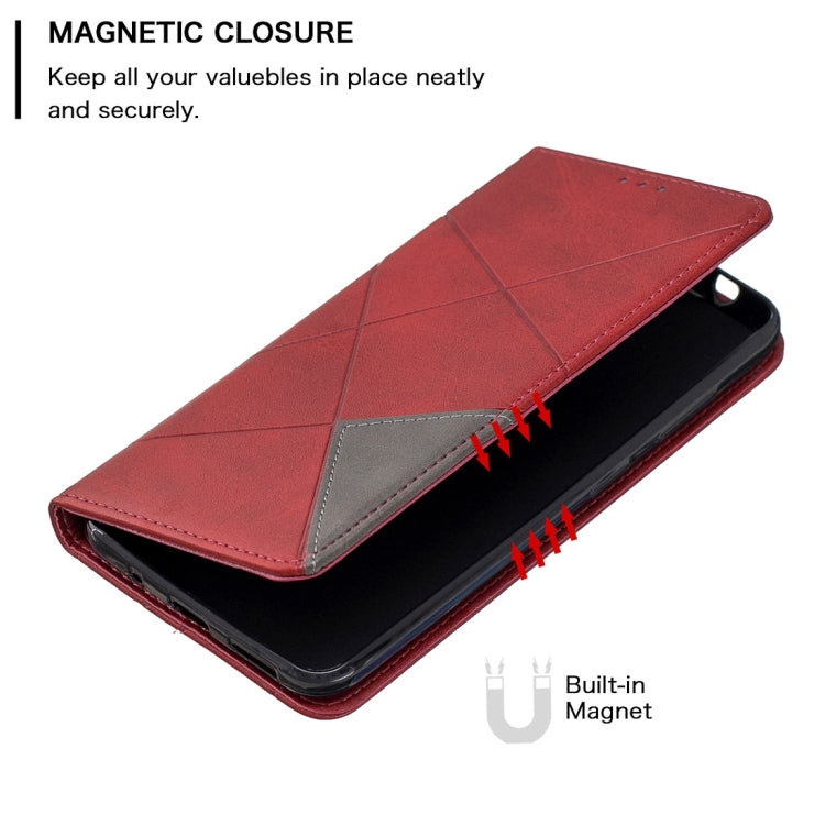 Rhombus Texture Horizontal Flip Magnetic Leather Case with Holder & Card Slots & Wallet For Nokia 3.2