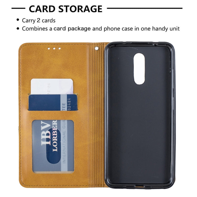 Rhombus Texture Horizontal Flip Magnetic Leather Case with Holder & Card Slots & Wallet For Nokia 3.2
