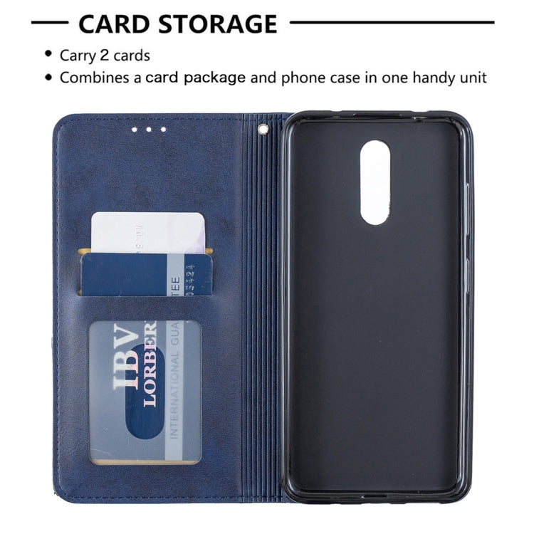 Rhombus Texture Horizontal Flip Magnetic Leather Case with Holder & Card Slots & Wallet For Nokia 3.2