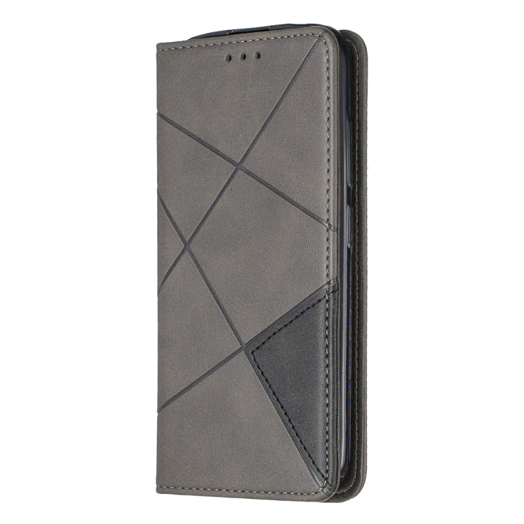 Rhombus Texture Horizontal Flip Magnetic Leather Case with Holder & Card Slots & Wallet For Nokia 2.2