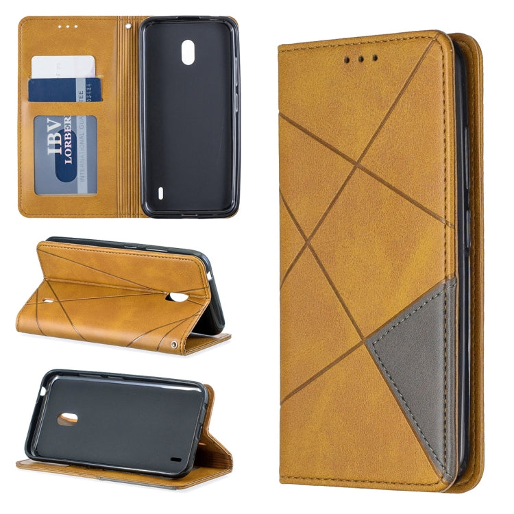 Rhombus Texture Horizontal Flip Magnetic Leather Case with Holder & Card Slots & Wallet For Nokia 2.2