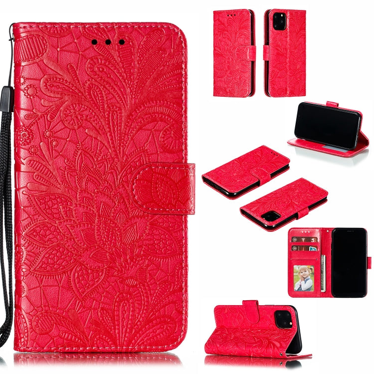 Lace Flower Horizontal Flip Leather Case with Holder & Card Slots & Wallet for iPhone 11 Pro