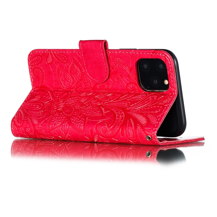 Lace Flower Horizontal Flip Leather Case with Holder & Card Slots & Wallet for iPhone 11 Pro