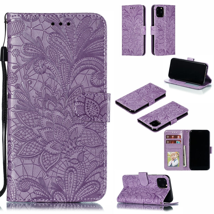 Lace Flower Horizontal Flip Leather Case with Holder & Card Slots & Wallet for iPhone 11 Pro