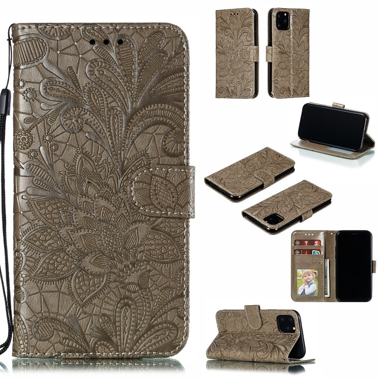 Lace Flower Horizontal Flip Leather Case with Holder & Card Slots & Wallet for iPhone 11 Pro