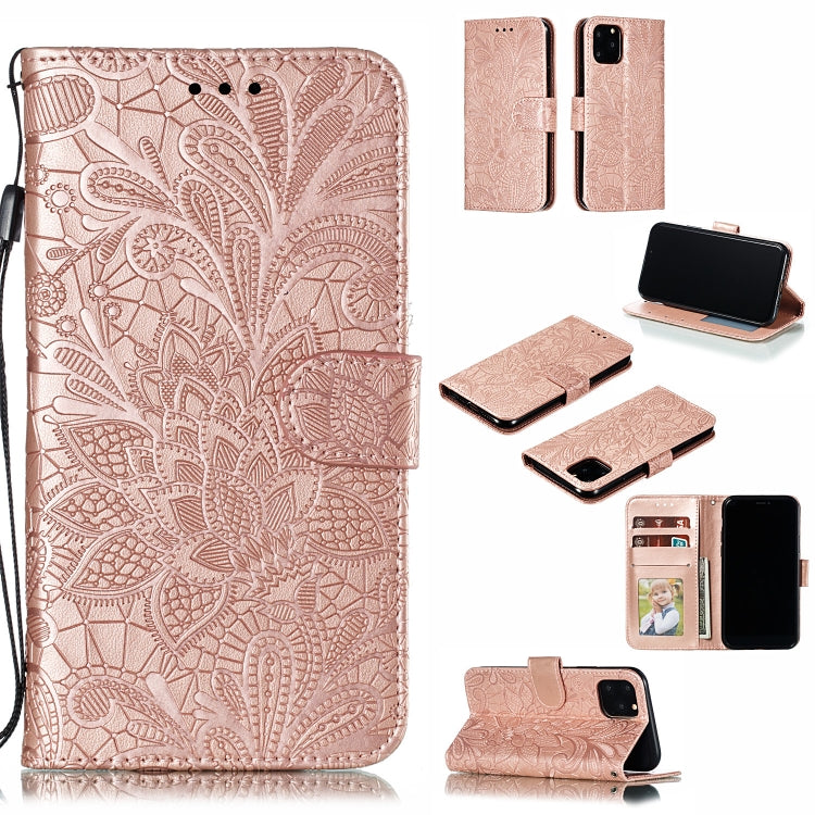 Lace Flower Horizontal Flip Leather Case with Holder & Card Slots & Wallet for iPhone 11 Pro